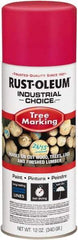 Rust-Oleum - 12 fl oz Fluorescent Pink Marking Paint - 300' Coverage, Modified Alkyd Formula, >500 gL VOC - USA Tool & Supply