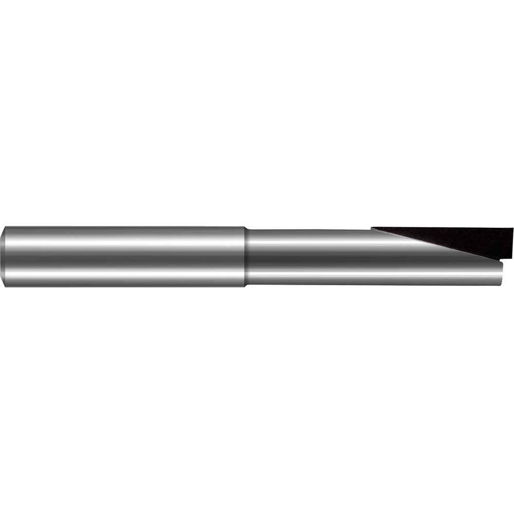Harvey Tool - 1/8", 1/4" LOC, 1/8" Shank Diam, 1-1/2" OAL, 1 Flute Brazed Solid Carbide Square End Mill - Exact Industrial Supply