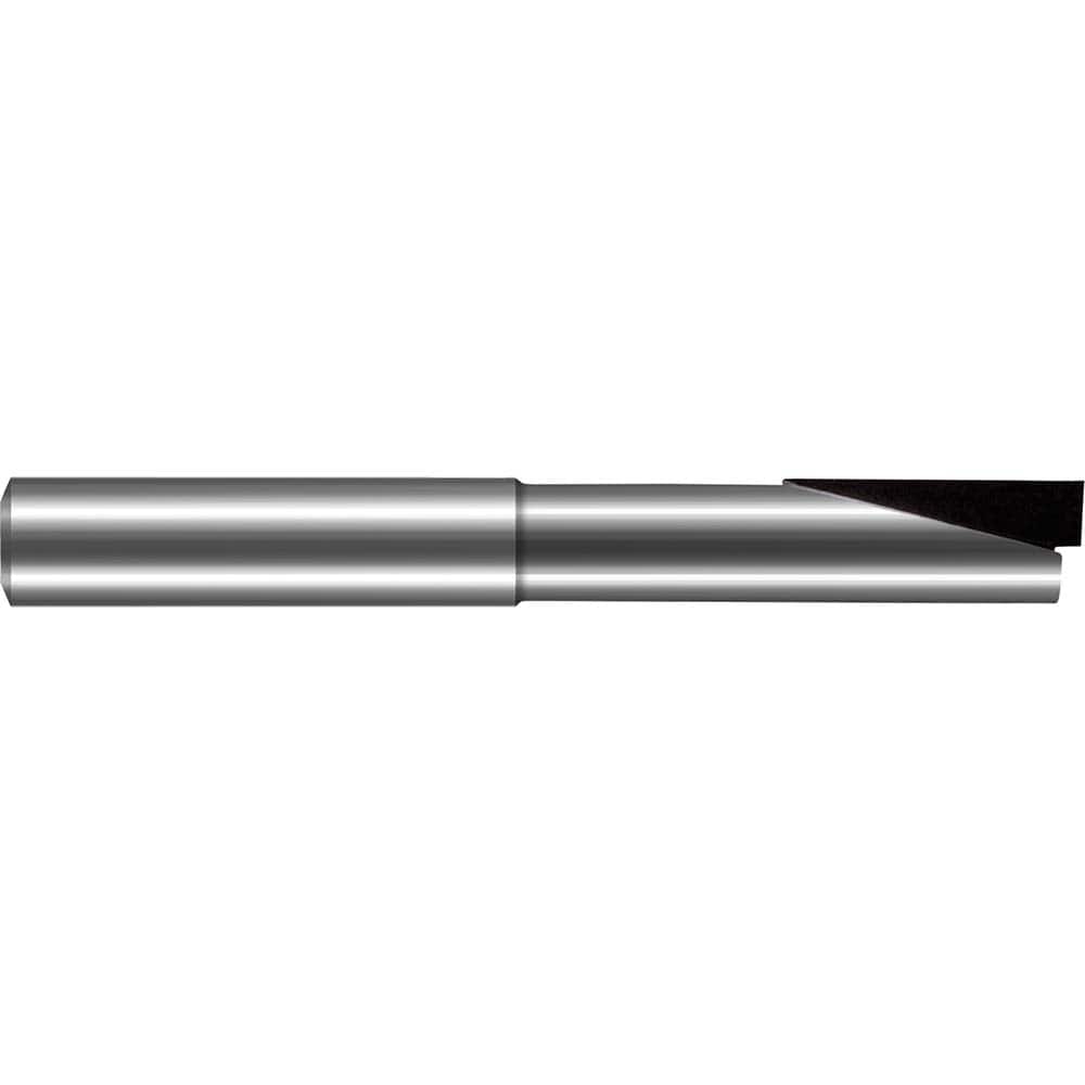Harvey Tool - 5/32", 1/4" LOC, 3/16" Shank Diam, 2" OAL, 1 Flute Brazed Solid Carbide Square End Mill - Exact Industrial Supply