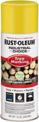 Rust-Oleum - 12 fl oz Yellow Marking Paint - 300' Coverage, Modified Alkyd Formula, >500 gL VOC - USA Tool & Supply