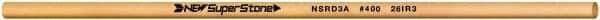 Value Collection - Round Ceramic Finishing Stick - 50mm Long x 3.175mm Wide x 3.2mm Thick, 400 Grit - USA Tool & Supply