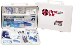 Medique - 200 Piece, 50 Person, Industrial First Aid Kit - 13-3/4" Wide x 9-1/2" Deep x 3" High, Plastic Case - USA Tool & Supply