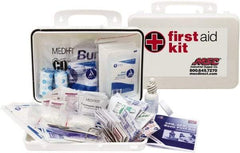 Medique - 150 Piece, 25 Person, Industrial First Aid Kit - 9-1/4" Wide x 6-3/4" Deep x 3" High, Plastic Case - USA Tool & Supply