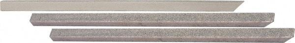 Value Collection - Coarse, Medium & Fine, Single End Diamond Hone - 250 Grit, 1/4" Wide x 1/4" High x 6" OAL - USA Tool & Supply