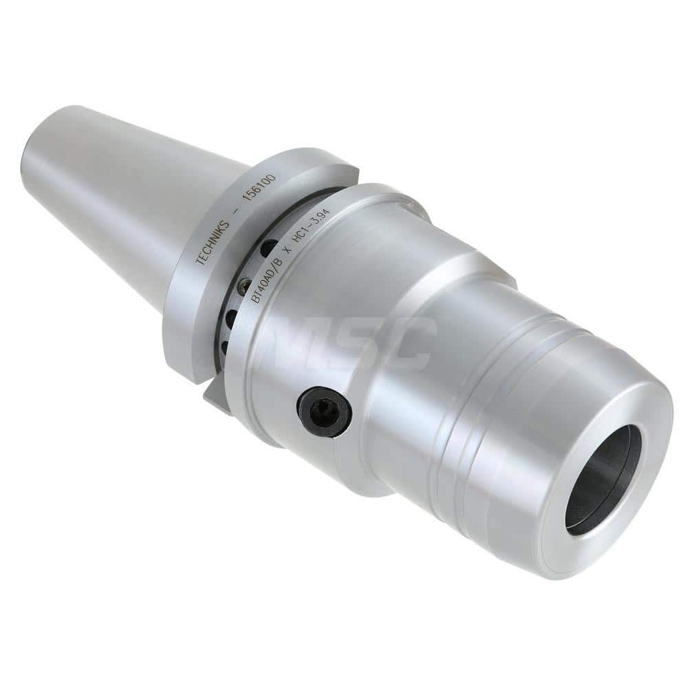 Hydraulic Tool Chuck: Taper Shank 30 mm Nose Dia, Through Coolant