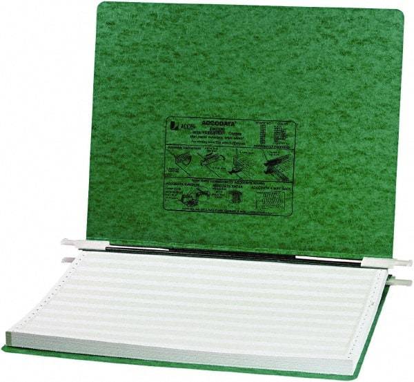 ACCO - 6", Letter Size, Dark Green, Hanging Data Binders - USA Tool & Supply