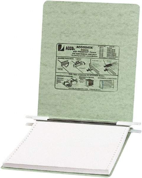 ACCO - 6", Letter Size, Light Green, Hanging Data Binders - USA Tool & Supply