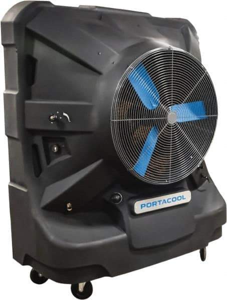 PortaCool - 36" Blade, 60 Gal Capacity, 0.7 hp, 13,500 CFM Evaporative Cooler - 11 Amp Rating, 110 Volts, Infinitely Variable Speed - USA Tool & Supply