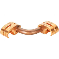 Panduit - 2 AWG Compatible Grounding Clamp - Copper Alloy, 1" OAL - USA Tool & Supply