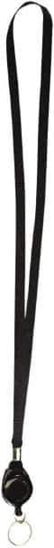 ADVANTUS - Lanyards Material: Polyester Color: Black - USA Tool & Supply