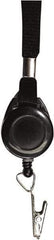 ADVANTUS - Lanyards Material: Polyester Color: Black - USA Tool & Supply