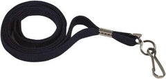 ADVANTUS - Lanyards Material: Cotton/Nylon Color: Blue - USA Tool & Supply