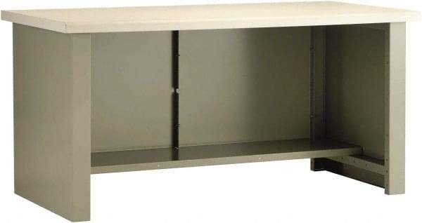 Rousseau Metal - 60 Wide x 30" Deep x 30" High, Plastic Laminate Workbench - Fixed Legs - USA Tool & Supply