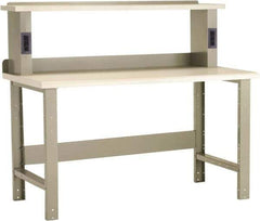 Rousseau Metal - 60 Wide x 30" Deep x 34" High, Dissipative Workbench - Fixed Legs - USA Tool & Supply