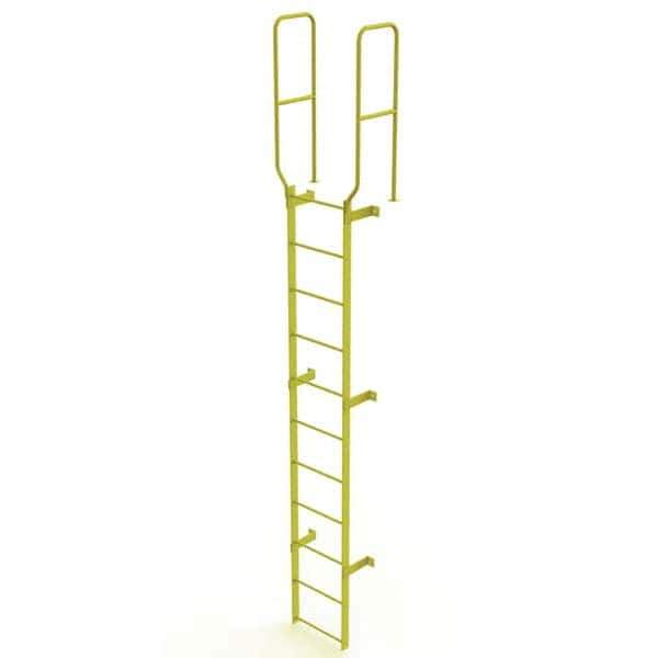 TRI-ARC - Rolling & Wall Mounted Ladders & Platforms Type: Fixed Ladder Style: Safety Cage - USA Tool & Supply