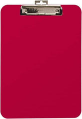 Baum/Gartens - 13-1/4 Inch Long x 9-1/4 Inch Wide, Clip Board - Red - USA Tool & Supply