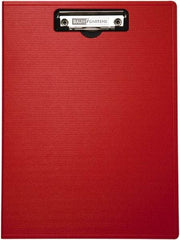 Baum/Gartens - 13-1/4 Inch Long x 9-1/4 Inch Wide, Clip Board - Red - USA Tool & Supply