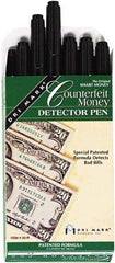 Dri-Mark - Black Counterfeit Detector Marker - Felt Tip, Chemically Sensitive Ink - USA Tool & Supply