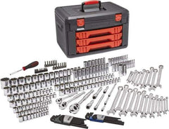 GearWrench - 239 Piece 1/4, 3/8 & 1/2" Drive Mechanic's Tool Set - Comes in Blow Molded Case with 3 Drawers - USA Tool & Supply