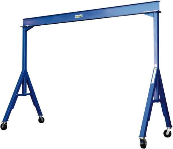 Vestil - 6,000 Lb Load Capacity, Steel Gantry Crane - 9-31/32' Span - USA Tool & Supply
