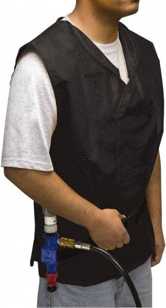 Allegro - Size XL, Black Cooling Vest - Hook & Loop Front, PVC - USA Tool & Supply