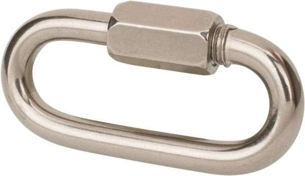 Value Collection - 316 Grade Stainless Steel Quick Link - 5/16" Diameter, 12,125 Lb Load Limit - USA Tool & Supply