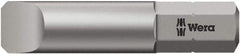 Wera - 3mm x 32mm Blade, 1/4" Drive Slotted Screwdriver Bit - 1-1/4" OAL - USA Tool & Supply