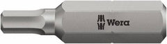 Wera - 7mm Hex Bit - 5/16" Hex Drive, 2" OAL - USA Tool & Supply