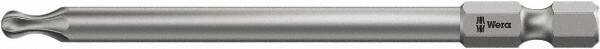 Wera - T30 Torx Bit - 1/4" Hex Drive, 3-1/2" OAL - USA Tool & Supply