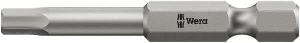 Wera - 1/4" Hex Bit - 1/4" Hex Drive, 3-1/2" OAL - USA Tool & Supply