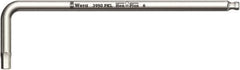 Wera - 3/8" Hex, Long Arm, Hex Key - 224mm OAL, Inch System of Measurement - USA Tool & Supply