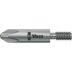 Wera - #1 Phillips Screwdriver Bit - M4 Drive, 1-1/4" OAL - USA Tool & Supply