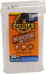 Gorilla Glue - 0.27" Diam, 4" Long, Clear, Hot Melt, Low Melt Glue Stick - USA Tool & Supply