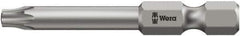 Wera - 1/4" Drive IPR10 Torx Plus Screwdriver Bit - 3-1/2" OAL, Tamper Resistant Bit - USA Tool & Supply