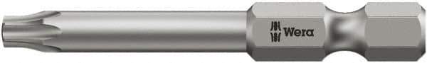 Wera - 1/4" Drive T25 Torx Plus Screwdriver Bit - 2" OAL, Tamper Resistant Bit - USA Tool & Supply