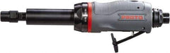 Proto - 1/4" Collet, Straight Handle, Straight Air Die Grinder - 23,000 RPM, Rear Exhaust, 4 CFM, 0.5 hp, 90 psi, 1/4" Inlet - USA Tool & Supply