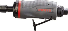 Proto - 1/4" Collet, Straight Handle, Straight Air Die Grinder - 25,000 RPM, Rear Exhaust, 4 CFM, 0.5 hp, 90 psi, 1/4" Inlet - USA Tool & Supply