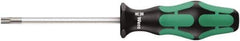 Wera - T27 Torx Driver - 300mm Blade Length, Ergonomic Handle - USA Tool & Supply
