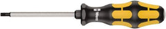 Wera - T20 Torx Driver - 90mm Blade Length, Ergonomic Handle - USA Tool & Supply
