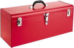 Kennedy - 1 Tray Tool Box - 24-1/8" Wide x 8-5/8" Deep x 9-3/4" High, Steel, Red - USA Tool & Supply