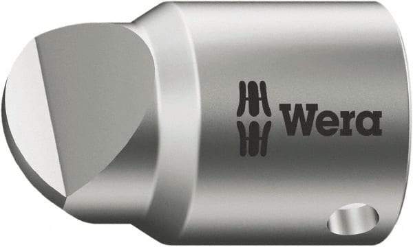 Wera - 1/4" Drive, #3 Point, Standard Slotted Screwdriver Socket - #3 Point - USA Tool & Supply