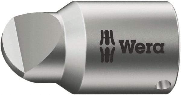 Wera - 1/4" Drive, #4 Point, Standard Slotted Screwdriver Socket - #4 Point - USA Tool & Supply