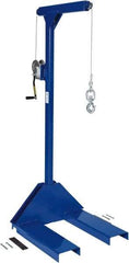 Vestil - 500 Lb Capacity, 77-1/4" Lift Pallet Truck Hoist - 1-7/8" Min Lift Height, 30" Fork Length x 7-5/8" Fork Width, 30" Overall Width - USA Tool & Supply