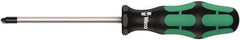 Wera - 3-1/8" Blade Length Tri-Point Screwdriver - USA Tool & Supply