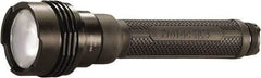 Streamlight - White LED Bulb, 2,200 Lumens, Industrial/Tactical Flashlight - Black Aluminum Body, 4 CR123A Lithium Batteries Included - USA Tool & Supply