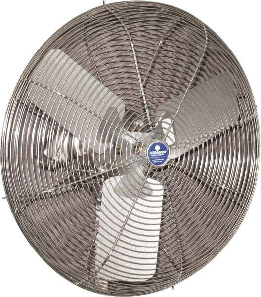 Schaefer Ventilation Equipment - 30" Blade, 1/2 hp, 10,440 CFM, Industrial Circulation Fan - Fan Head Only, 1 Speed - USA Tool & Supply