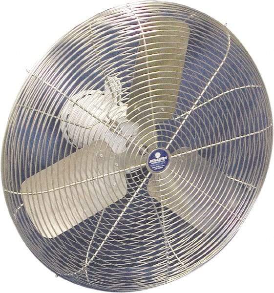 Schaefer Ventilation Equipment - 30" Blade, 1/2 hp, 10,030 CFM, Industrial Circulation Fan - Fan Head Only, 1 Speed - USA Tool & Supply