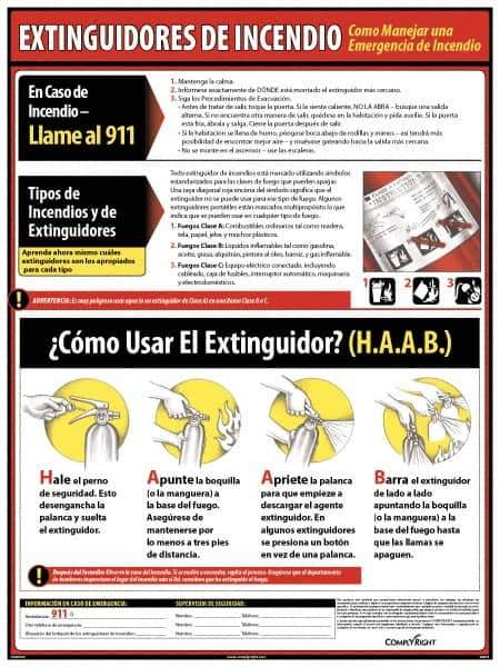 ComplyRight - Regulatory Compliance General Safety & Accident Prevention Training Kit - Spanish, 18" Wide x 24" High - USA Tool & Supply