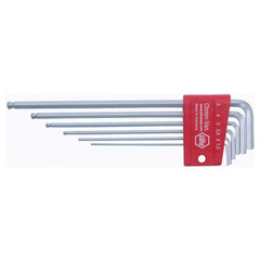 6PC SET BALL END HEX L KEY METRIC - USA Tool & Supply