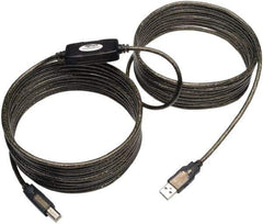 Tripp-Lite - 25' Long, USB A/B Computer Cable - Beige, Male x Male - USA Tool & Supply